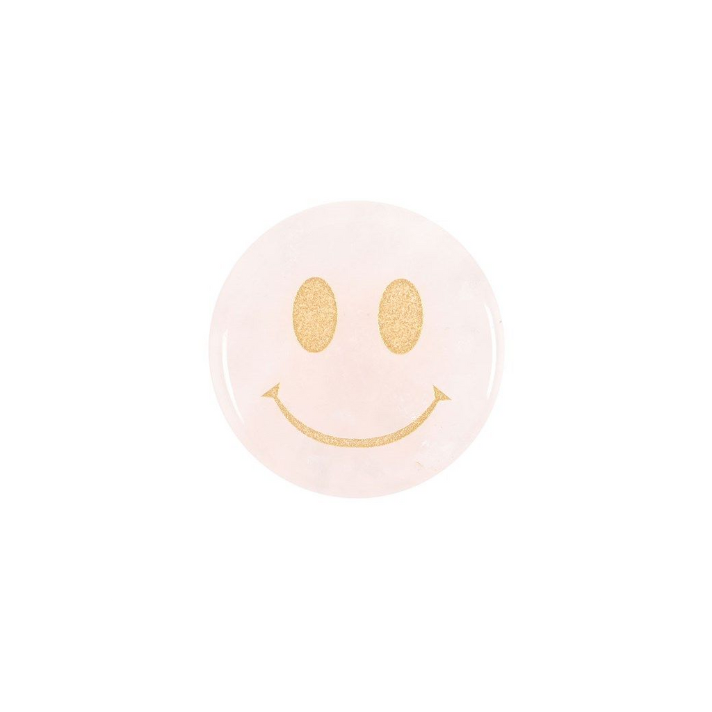 You Are Loved Rose Quartz Happy Face Crystal From Witch, Please!