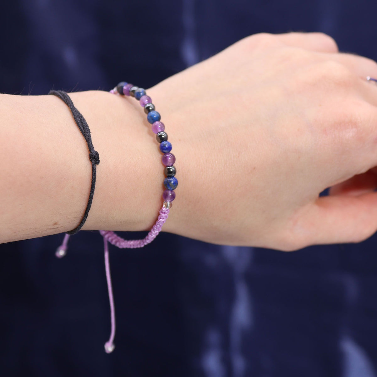 Zodiac Crystal Candle with Gemstone Bracelet - Aquarious Candles