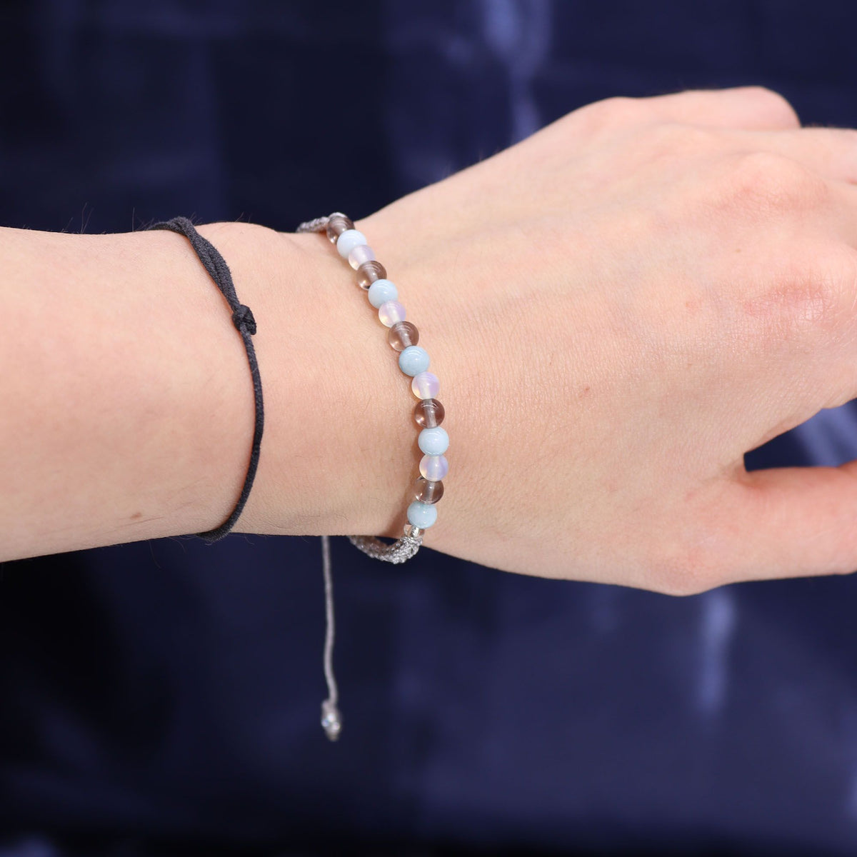 Zodiac Crystal Candle with Gemstone Bracelet - Cancer Candles