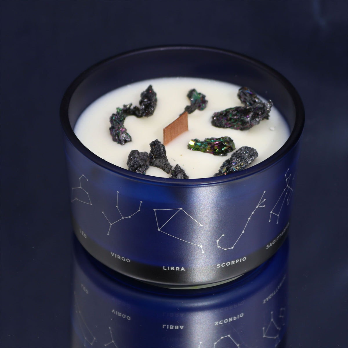 Zodiac Crystal Candle with Gemstone Bracelet - Capricorn Candles